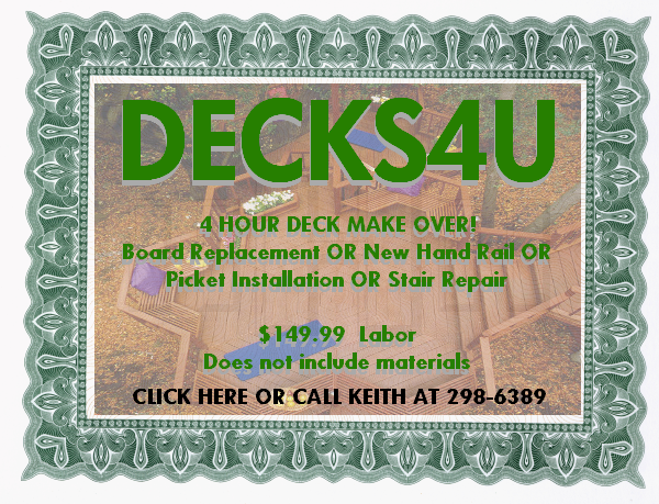 Deck makeover special from Decks4U