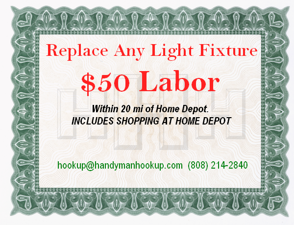 Replace any light fixture special